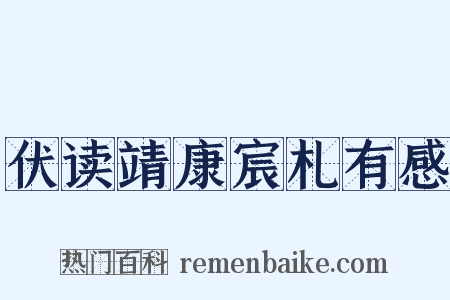 伏读靖康宸札有感是什么意思的图片